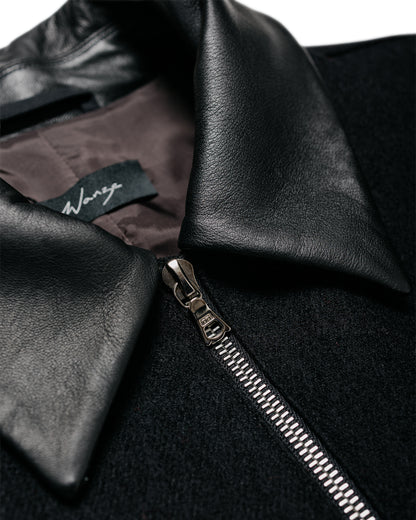Wanze Harrington Jacket Wool Serge Black