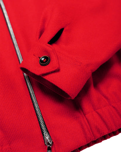 Wanze Harrington Jacket Wool Serge Red