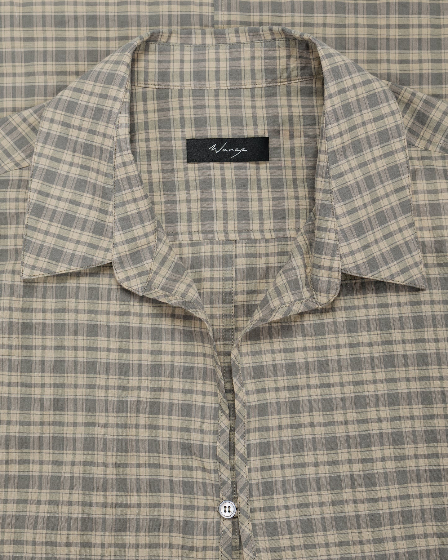 lost & found Wanze Wanze Skipper Shirt Organic Cotton Moss
