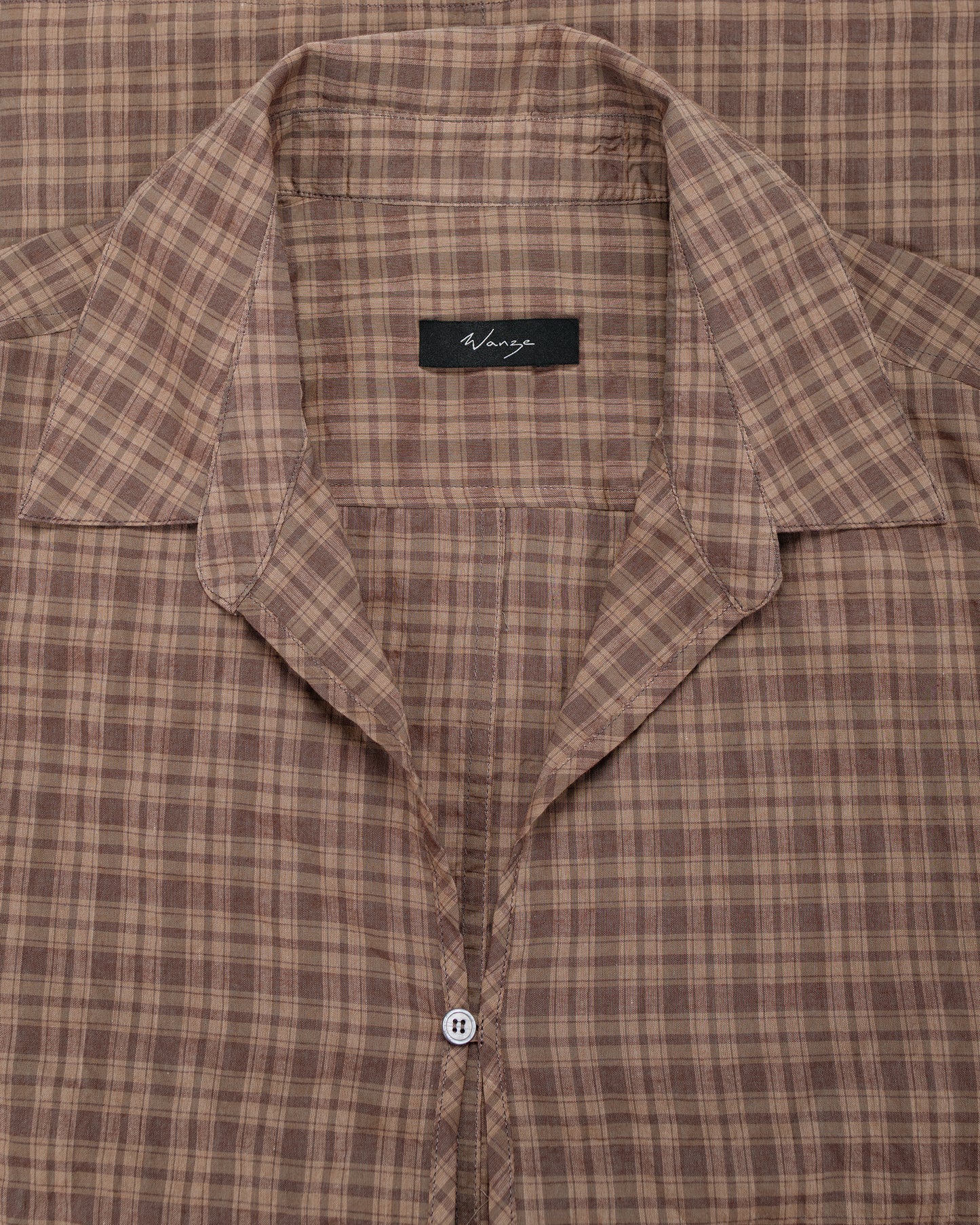 lost & found Wanze Wanze Skipper Shirt Organic Cotton Umber