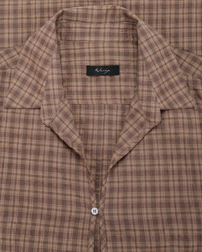 lost & found Wanze Wanze Skipper Shirt Organic Cotton Umber