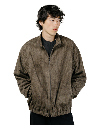 Wanze Track Jacket Brushed Cotton Wool Plaid