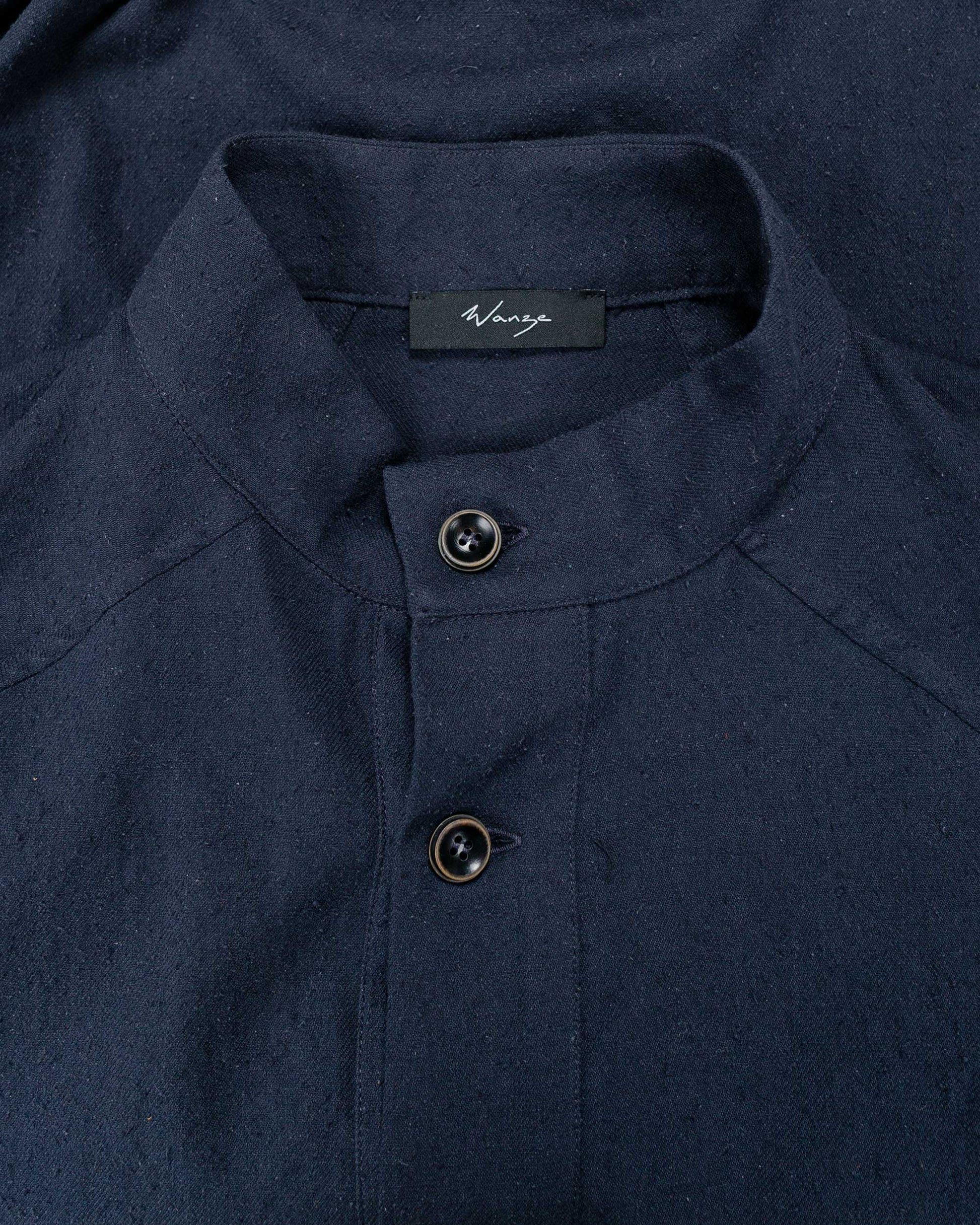 lost & found Wanze Wanze Work Smock Raw Cotton Silk Navy