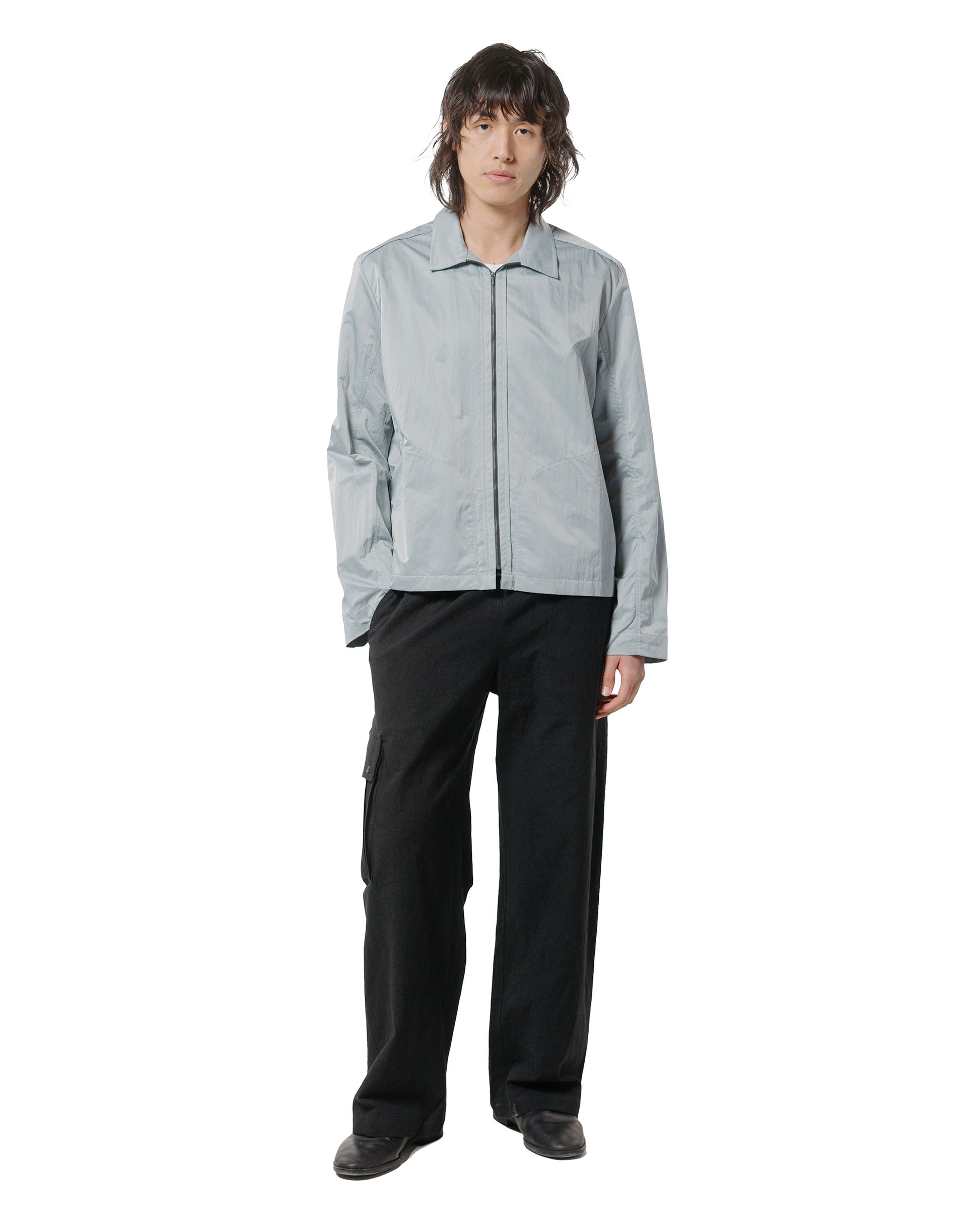 lost & found Wanze Wanze Zip Blouson Nylon Poly Silver Blue