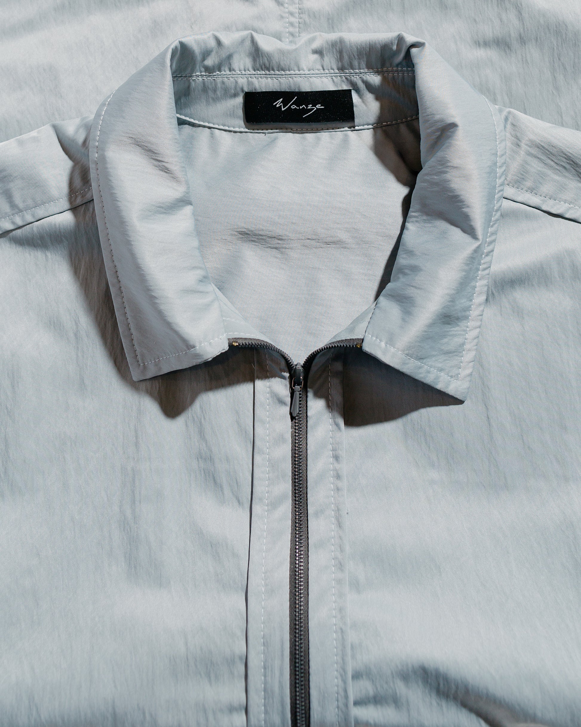 lost & found Wanze Wanze Zip Blouson Nylon Poly Silver Blue