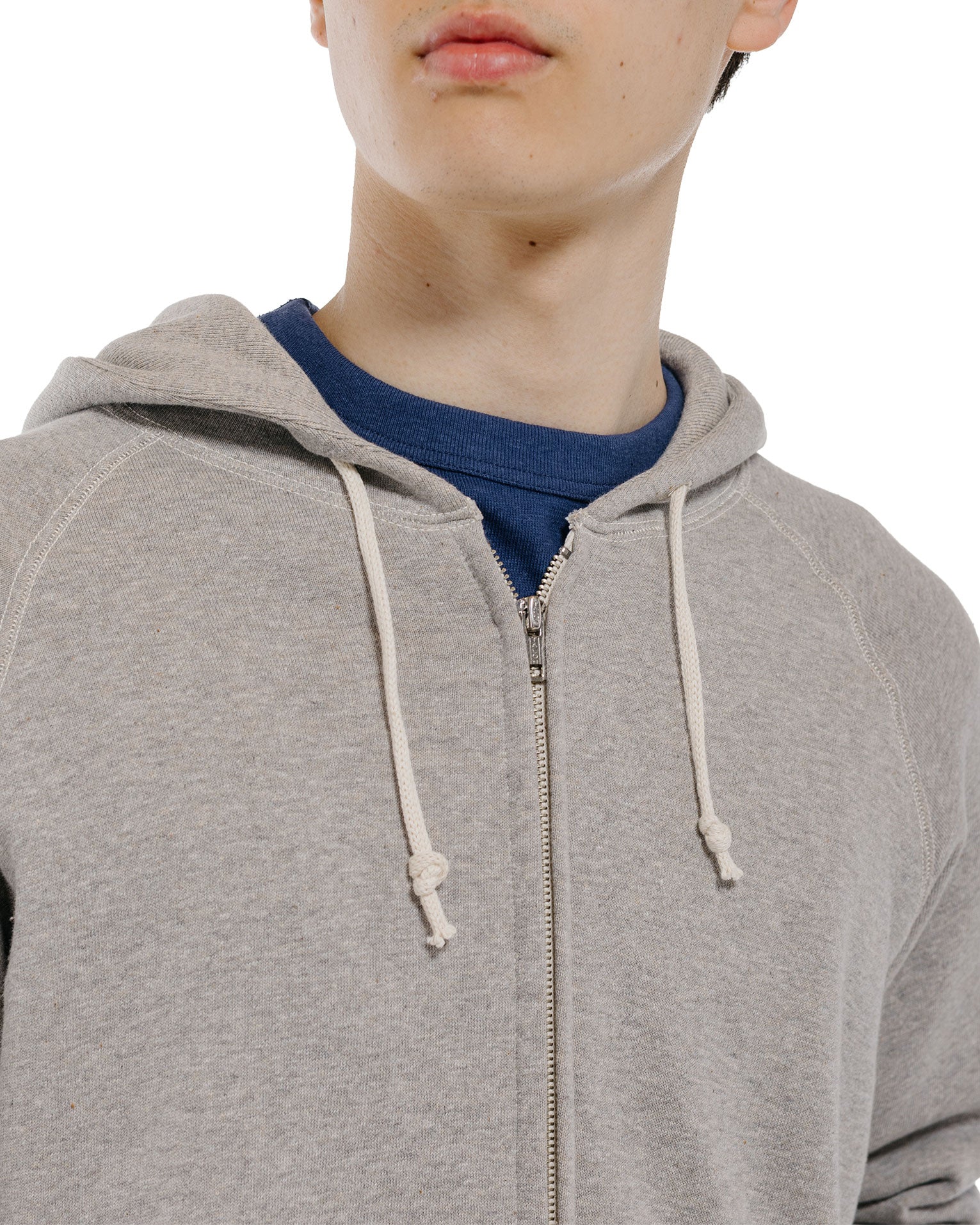 lost & found Warehouse Warehouse Lot. 496 Raglan Freedom Full Zip Hood Heather Gray