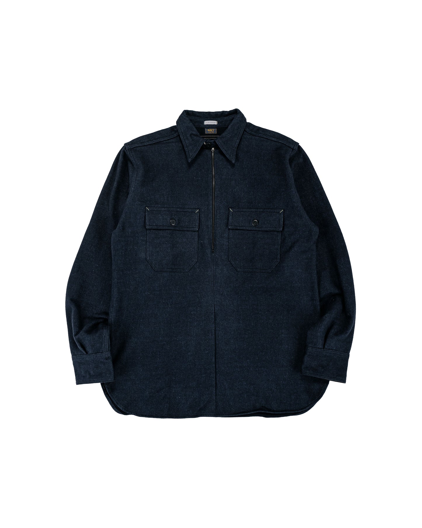 lost & found Warehouse Warehouse Lot. JG-39 C.P.O. Half-Zip Shirt Navy