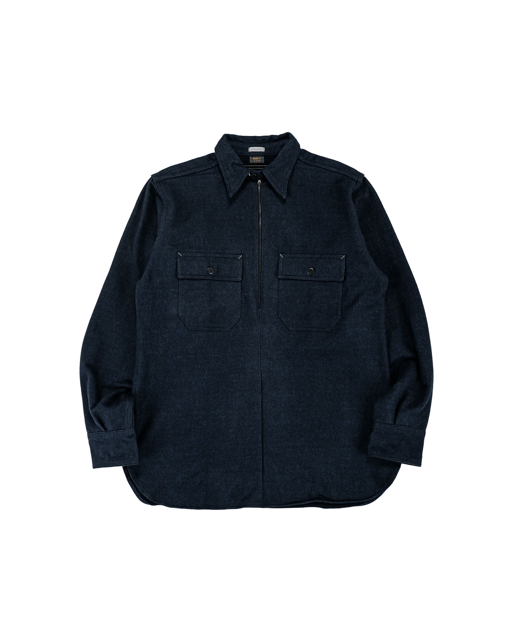 lost & found Warehouse Warehouse Lot. JG-39 C.P.O. Half-Zip Shirt Navy