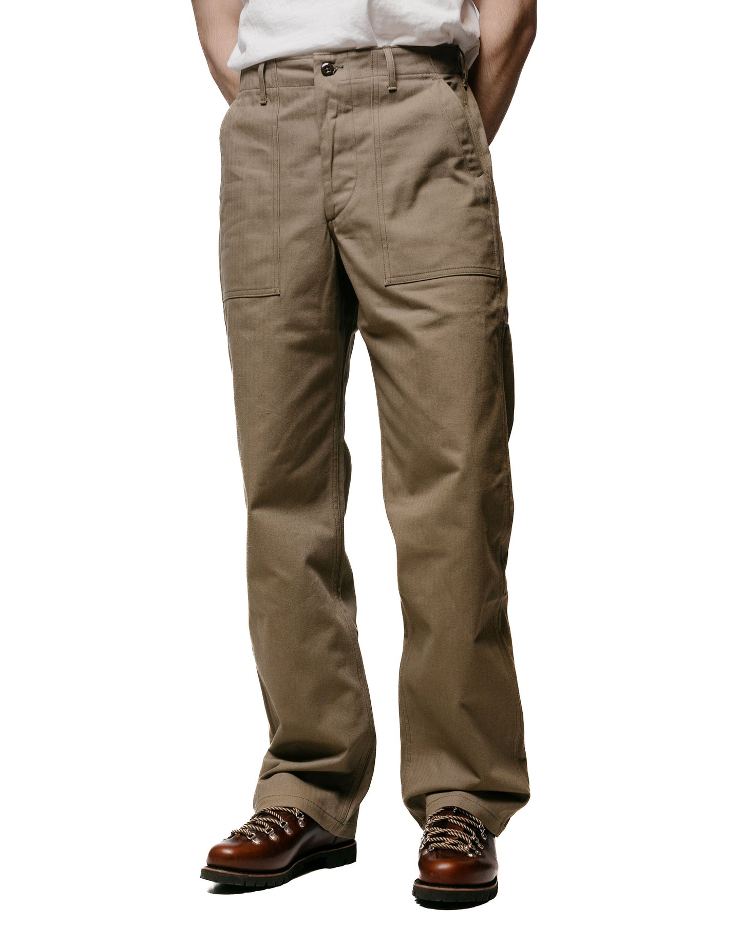 lost & found Warehouse Warehouse Lot. 1086 Military Herringbone Pants OD Green