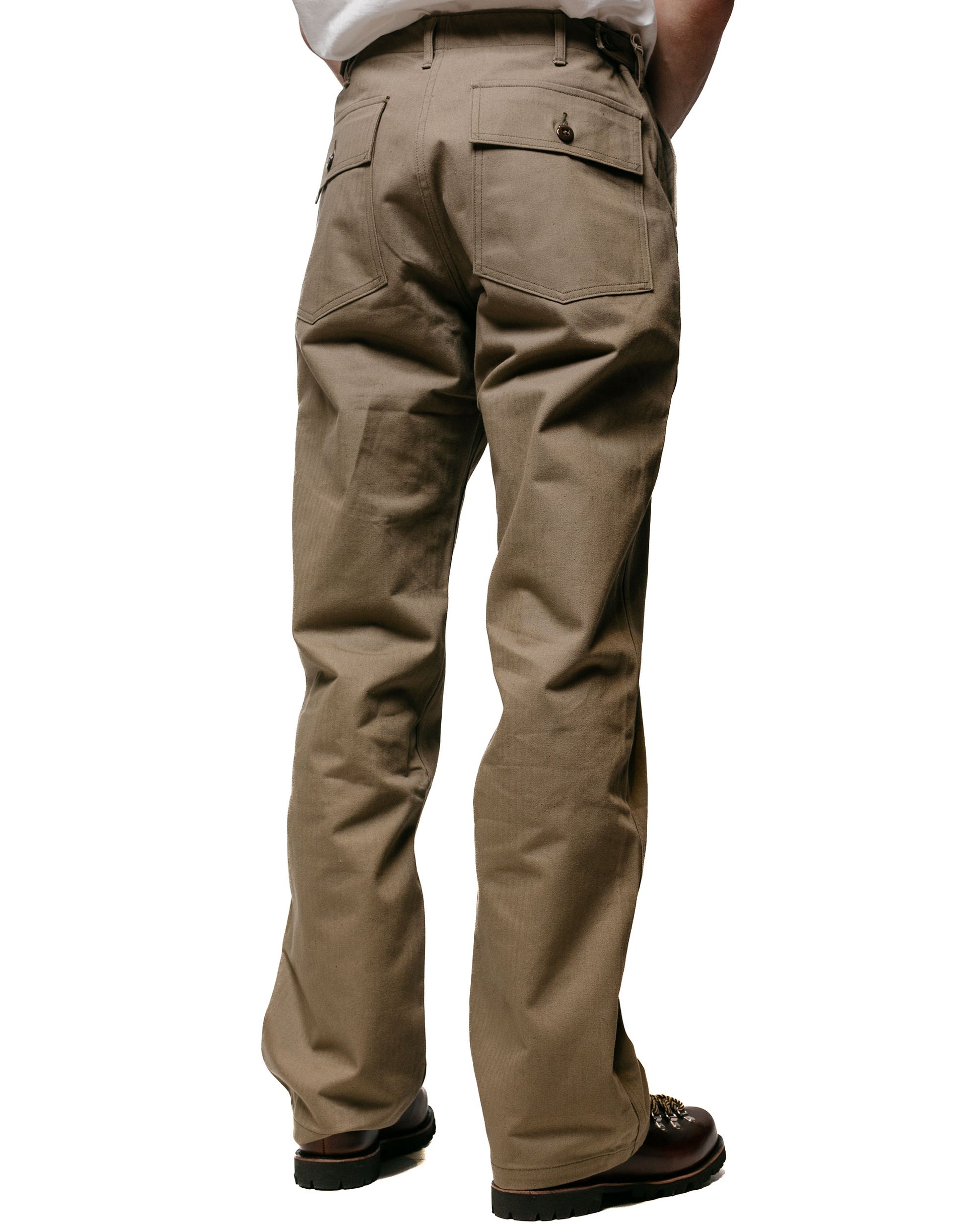 lost & found Warehouse Warehouse Lot. 1086 Military Herringbone Pants OD Green