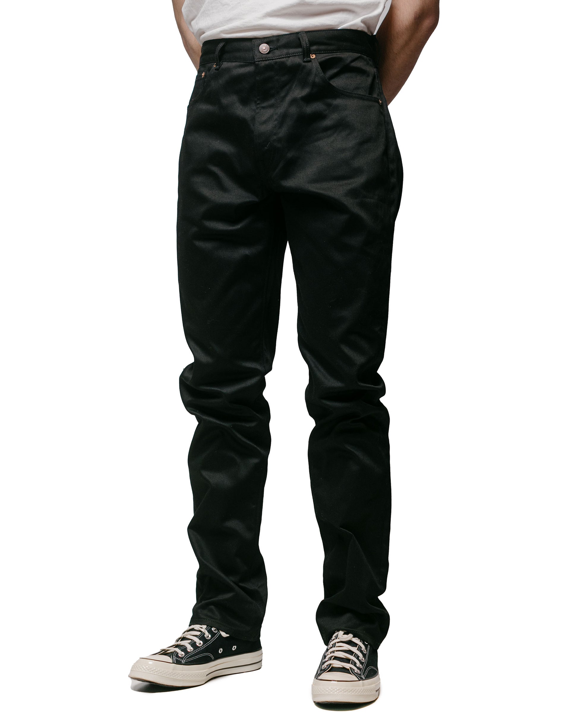 lost & found Warehouse Warehouse Lot. 1096 Pique Pants Black