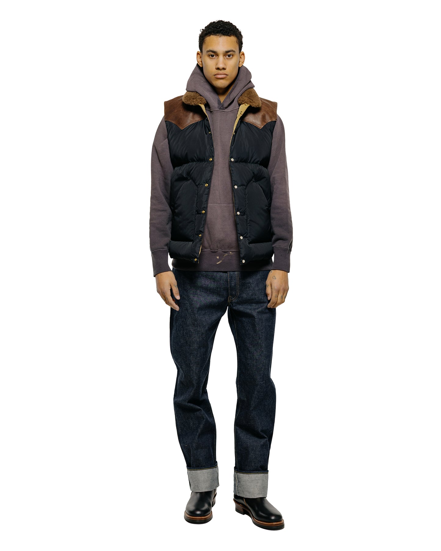 lost & found Warehouse Warehouse Lot. 2235 Rocky Mountain Vest Warehouse Nylon Christy Vest Black