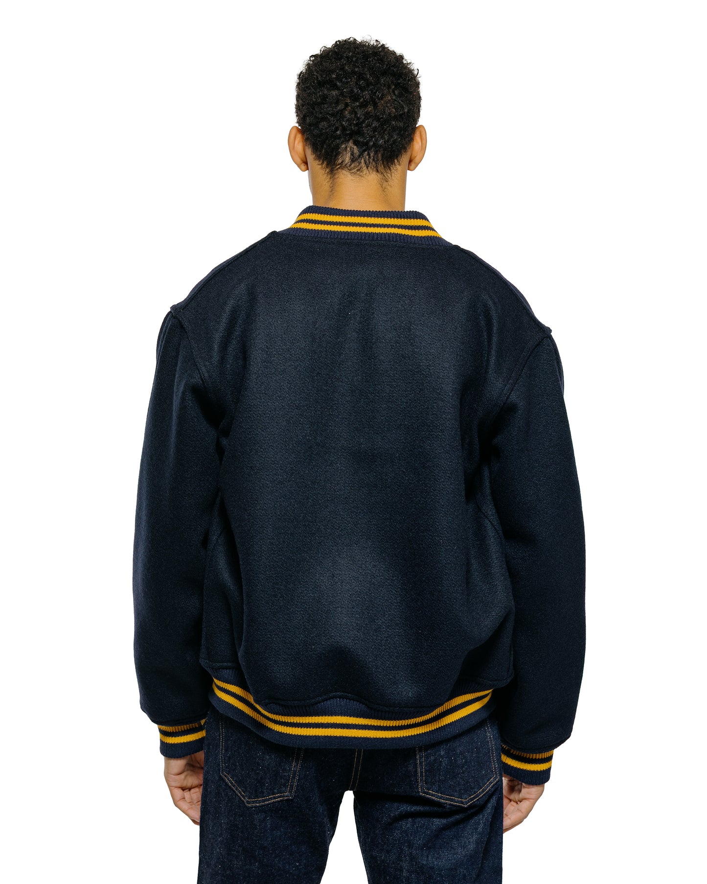 lost & found Warehouse Warehouse Lot. 2240 1950's Navy Varsity Jacket Plain Navy