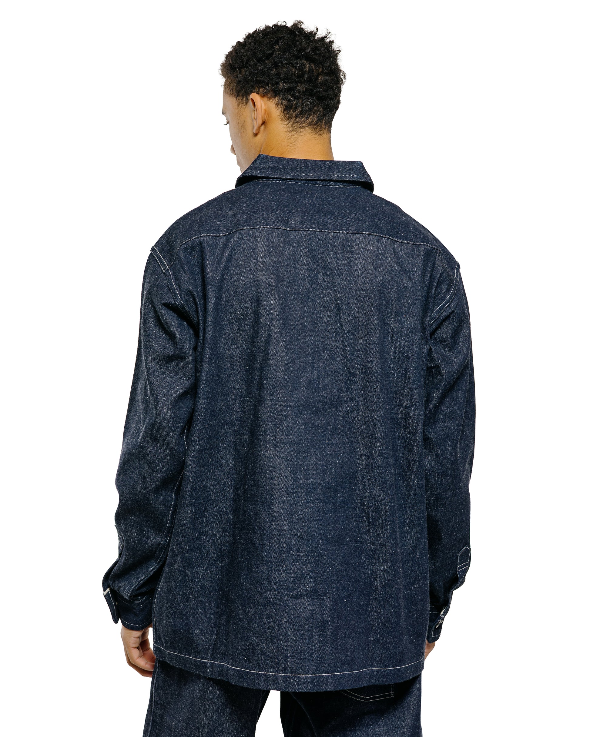 lost & found Warehouse Warehouse Lot. 3063 1930's WPA One Pocket Pullover Shirt Indigo Denim