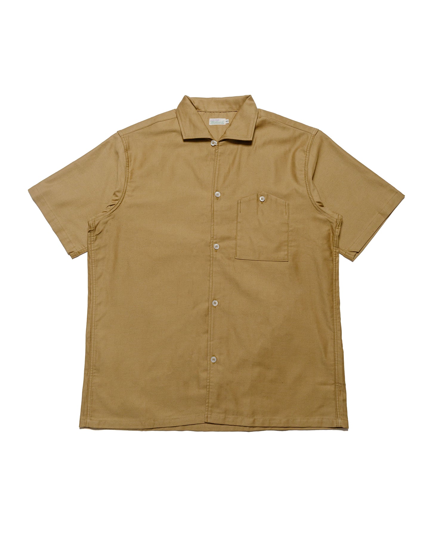 lost & found Warehouse Warehouse Lot. 3091 S/S Open Collar Shirts Camel