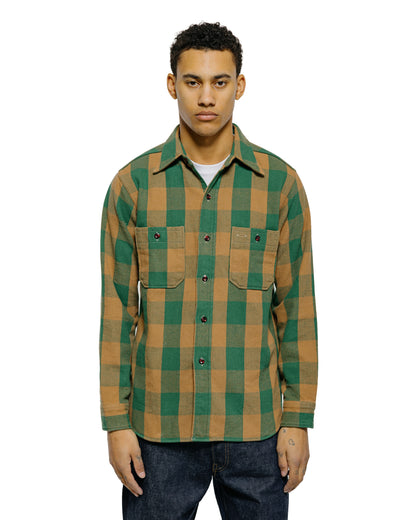 lost & found Warehouse Warehouse Lot. 3104 Flannel Shirts O/W Pattern A Green