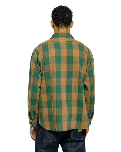 lost & found Warehouse Warehouse Lot. 3104 Flannel Shirts O/W Pattern A Green