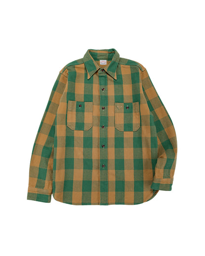 lost & found Warehouse Warehouse Lot. 3104 Flannel Shirts O/W Pattern A Green