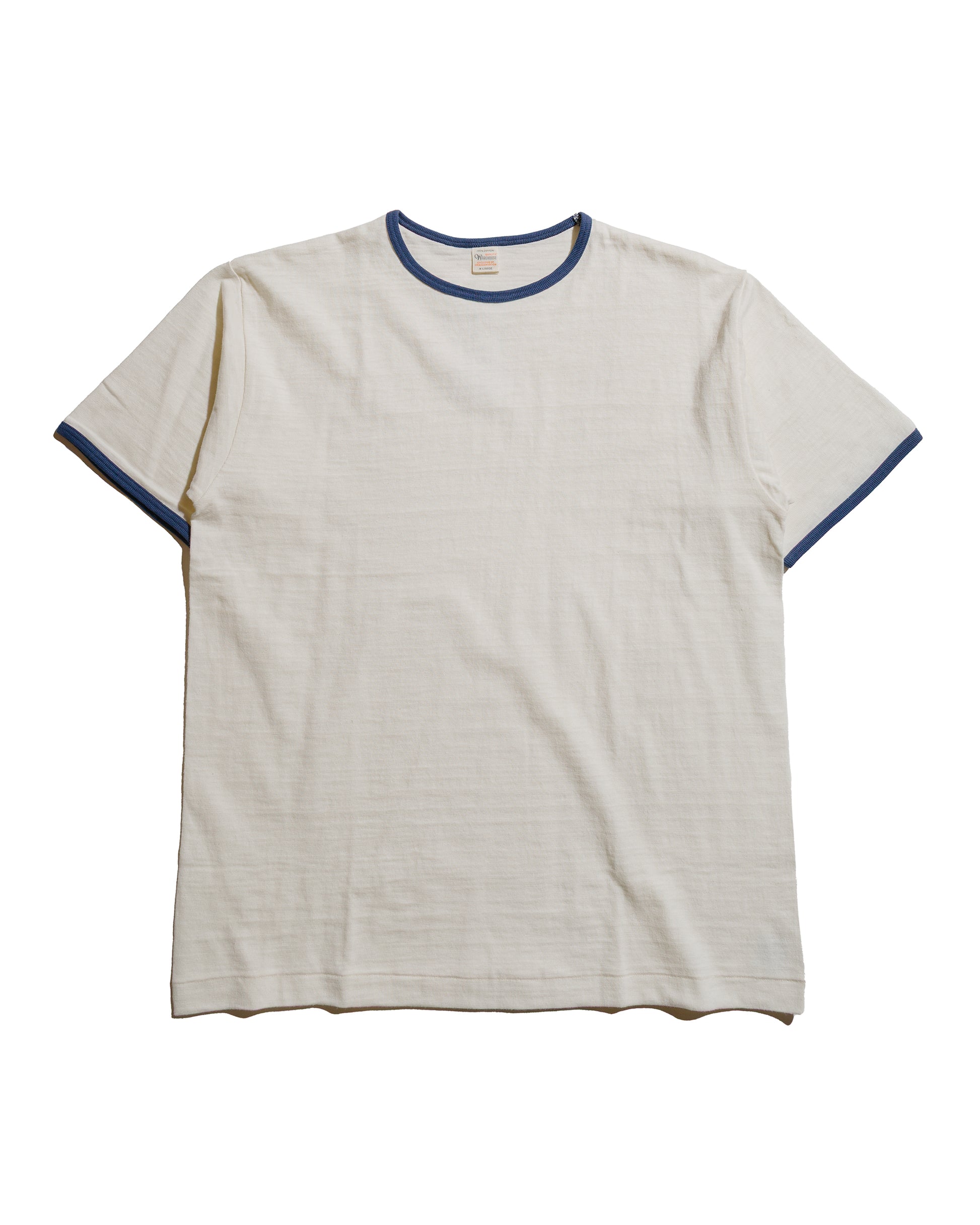 lost & found Warehouse Warehouse Lot. 4059 Ringer T Plain Cream/Navy