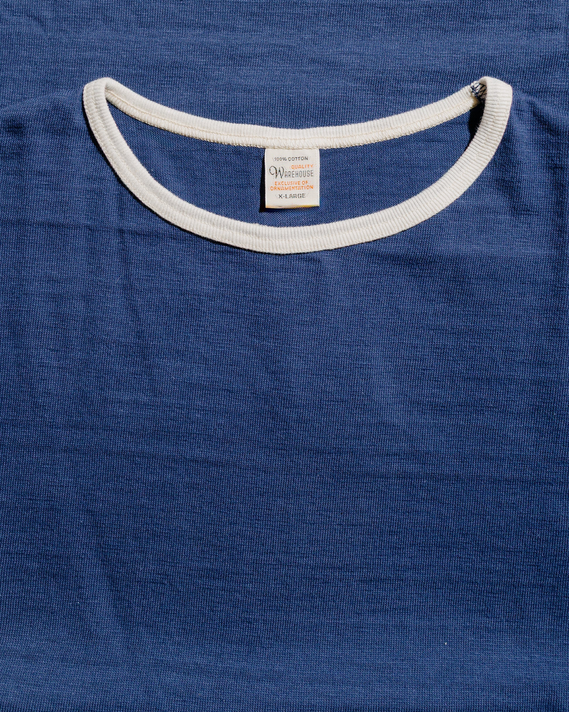 lost & found Warehouse Warehouse Lot. 4059 Ringer T Plain Navy/Cream