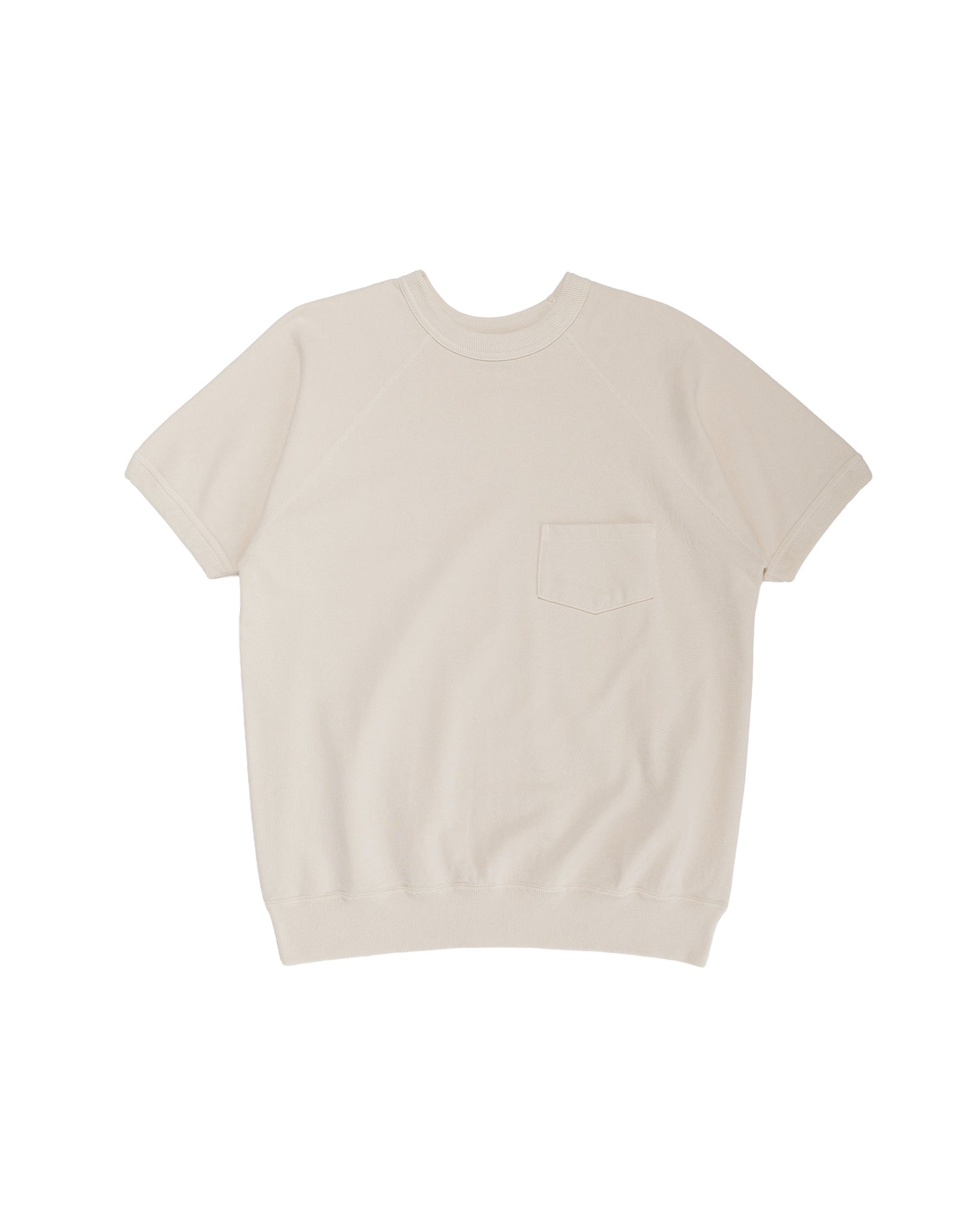 Warehouse Lot. 4105 Short Sleeve SW With Pocket Plain Cream