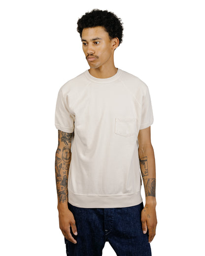 Warehouse Lot. 4105 Short Sleeve SW With Pocket Plain Cream