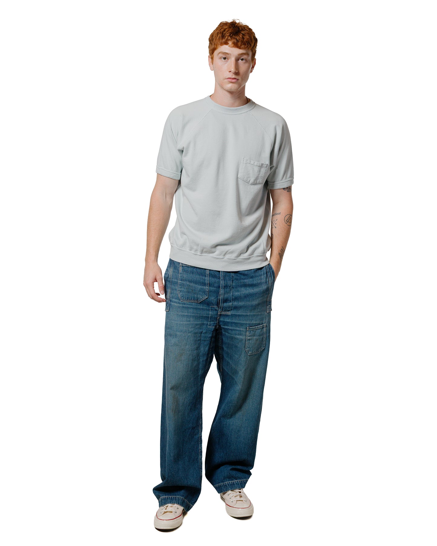 lost & found Warehouse Warehouse Lot. 4105 Short Sleeve SW With Pocket Plain Saxophone