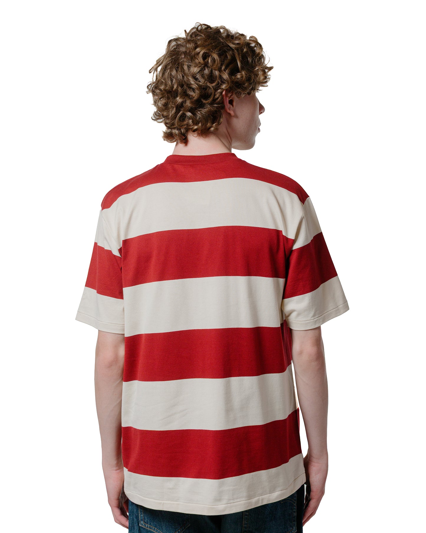 lost & found Warehouse Warehouse Lot. 4108 S/S 4in Border T Bordeaux/Kinari