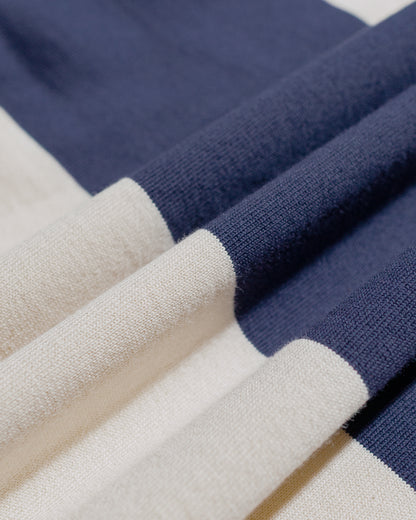 lost & found Warehouse Warehouse Lot. 4108 S/S 4in Border T Navy/Kinari