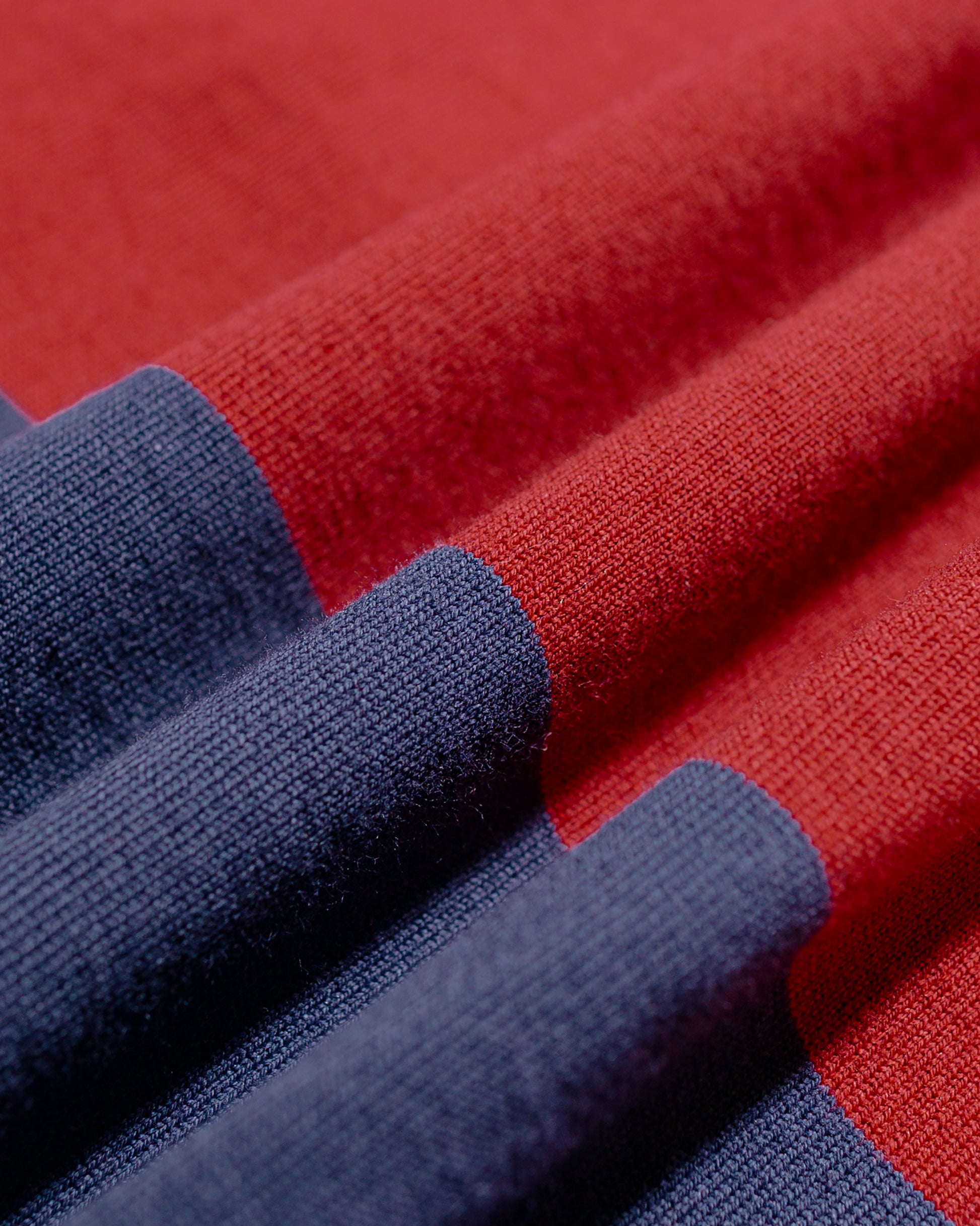 lost & found Warehouse Warehouse Lot. 4108 S/S 4in Border Tee Navy/Bordeaux