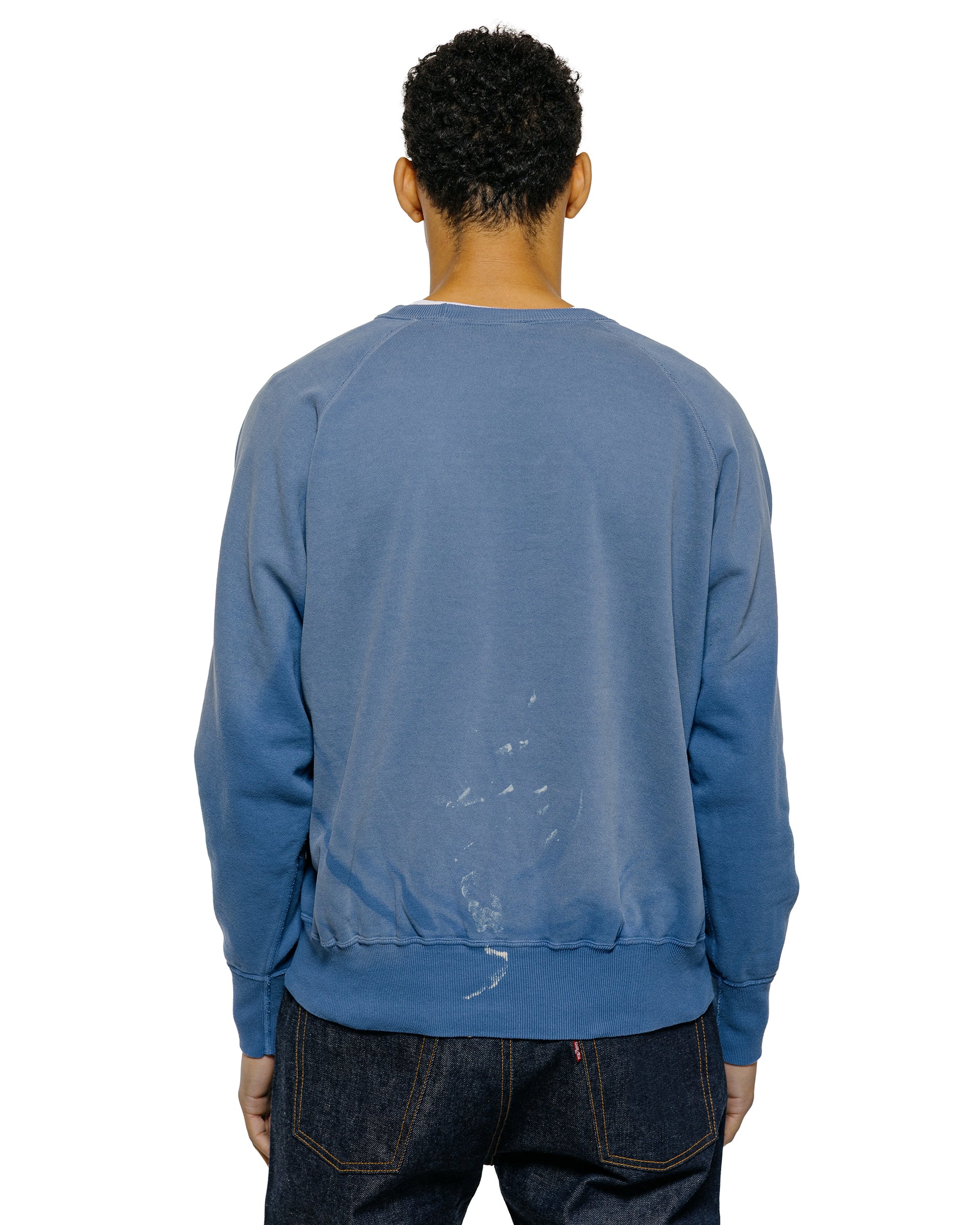 lost & found Warehouse Warehouse Lot. 461 Raglan Crew Neck SW U/W Sun Burned Blue