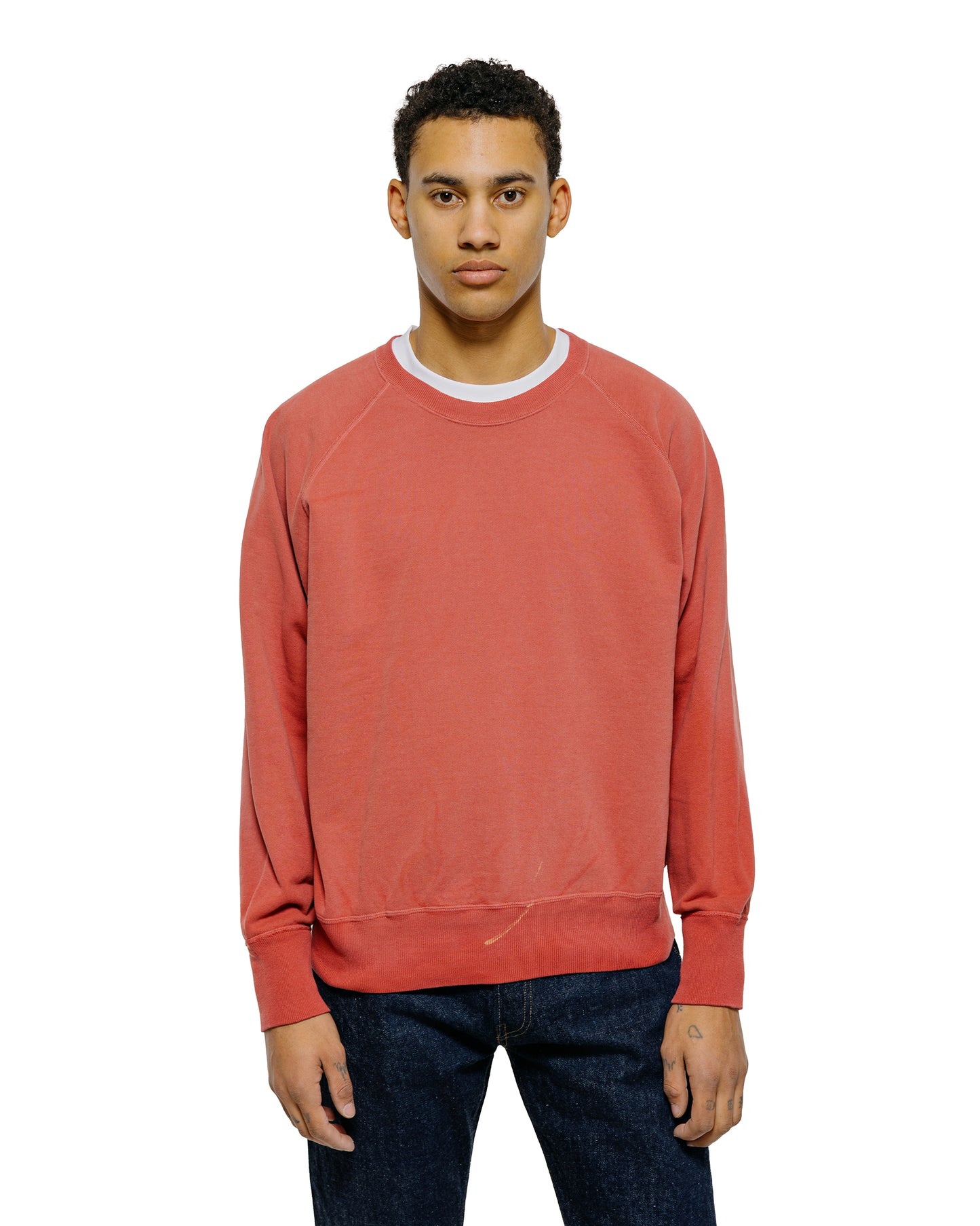 lost & found Warehouse Warehouse Lot. 461 Raglan Crew Neck SW U/W Sun Burned Red