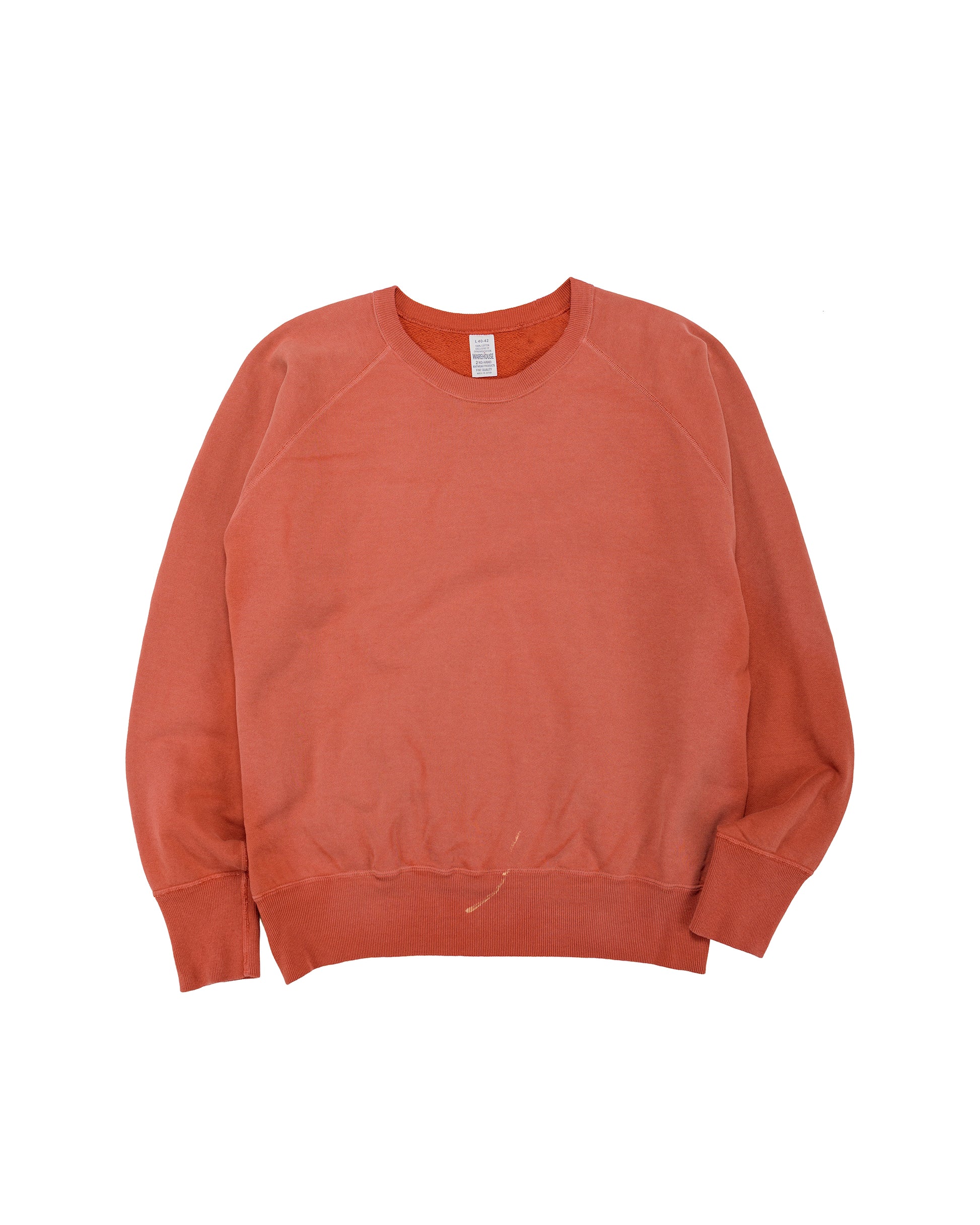 lost & found Warehouse Warehouse Lot. 461 Raglan Crew Neck SW U/W Sun Burned Red