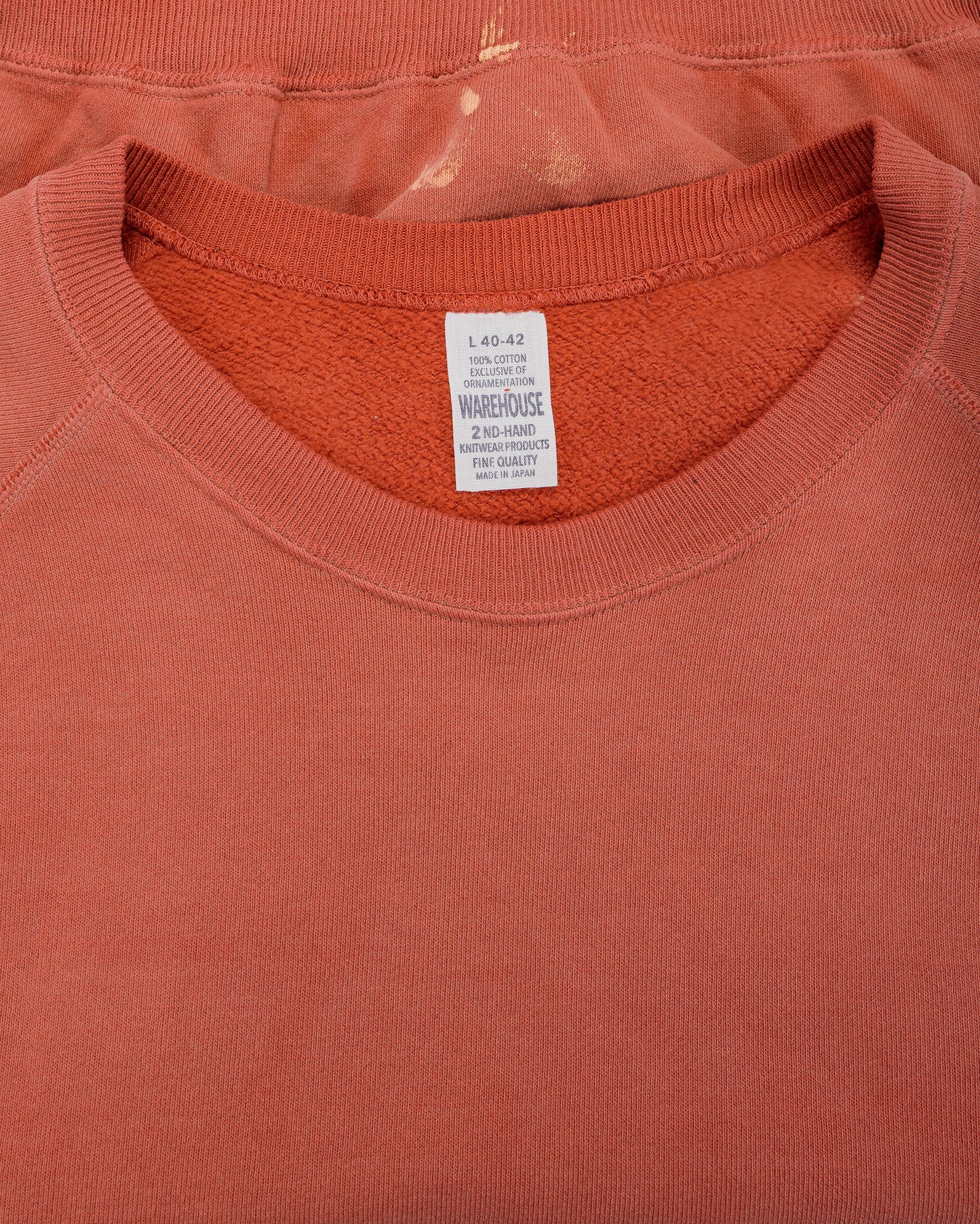 lost & found Warehouse Warehouse Lot. 461 Raglan Crew Neck SW U/W Sun Burned Red