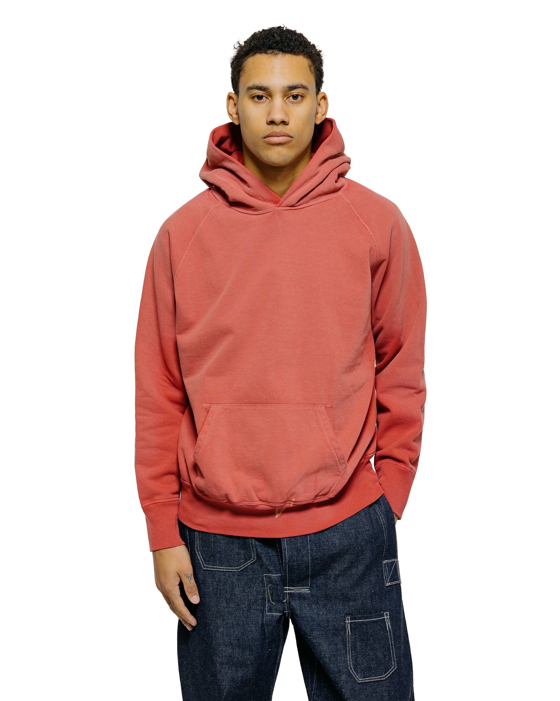 lost & found Warehouse Warehouse Lot. 462 Raglan Hood U/W Sun Burned Red