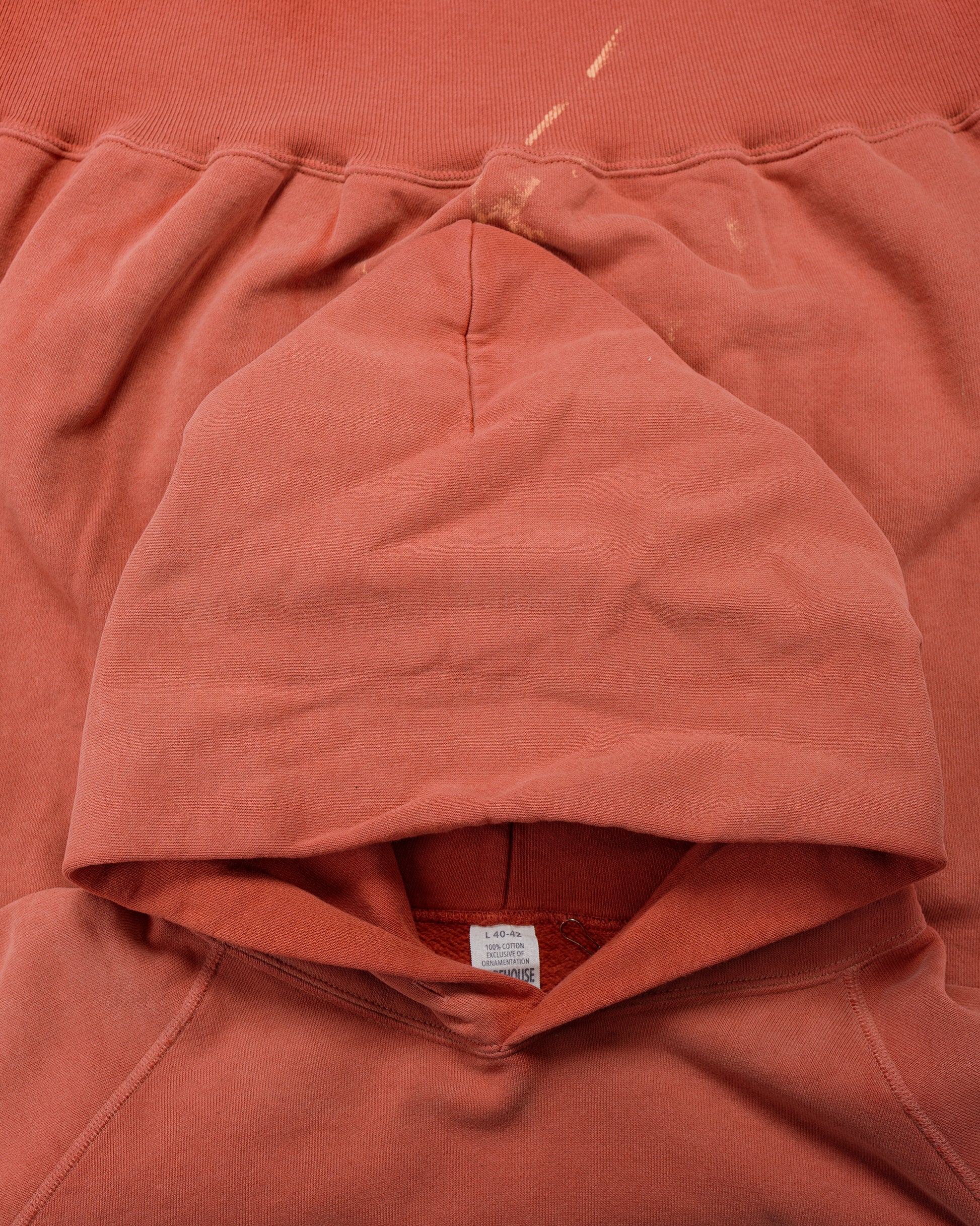 lost & found Warehouse Warehouse Lot. 462 Raglan Hood U/W Sun Burned Red