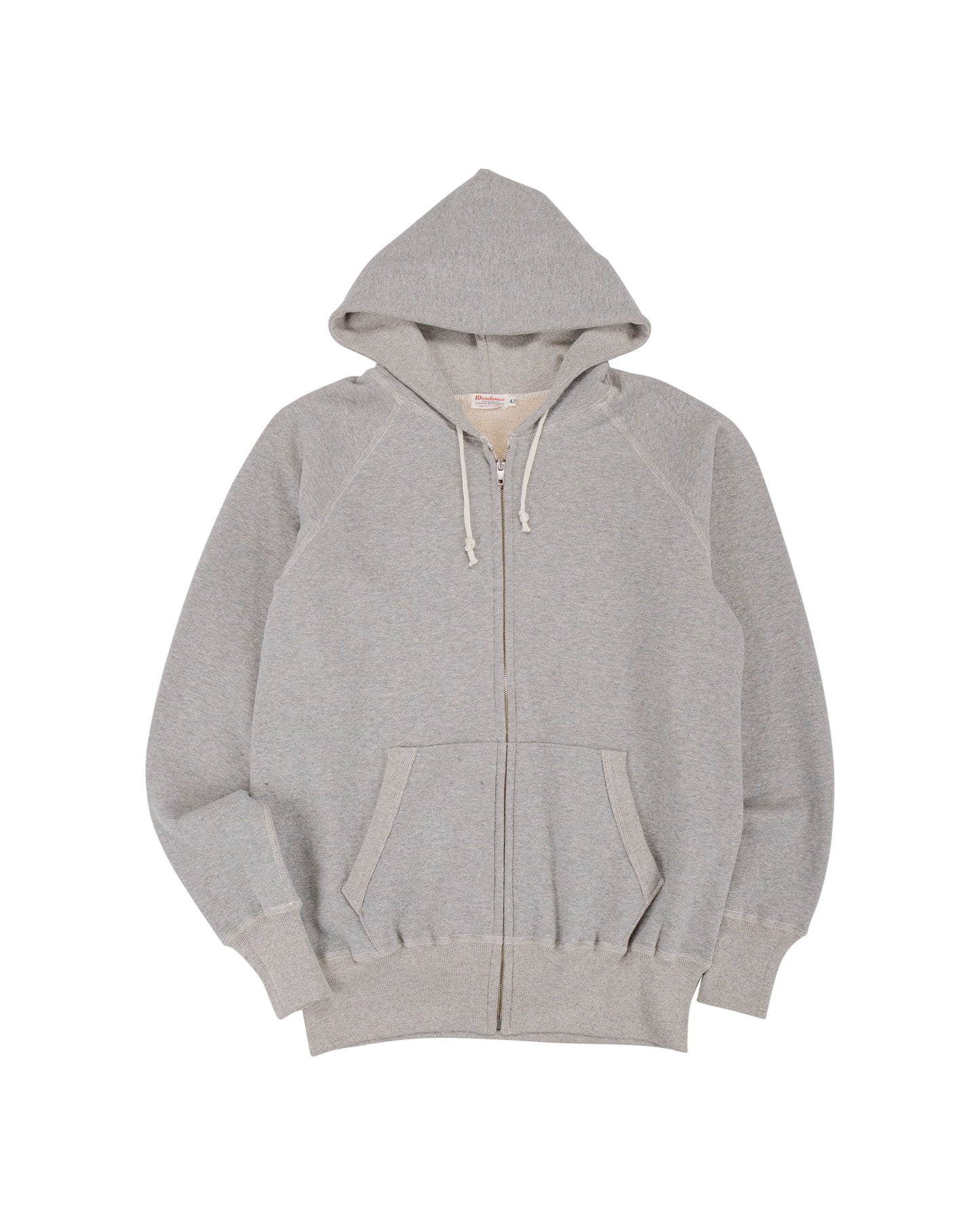 lost & found Warehouse Warehouse Lot. 496 Raglan Freedom Full Zip Hood Heather Gray
