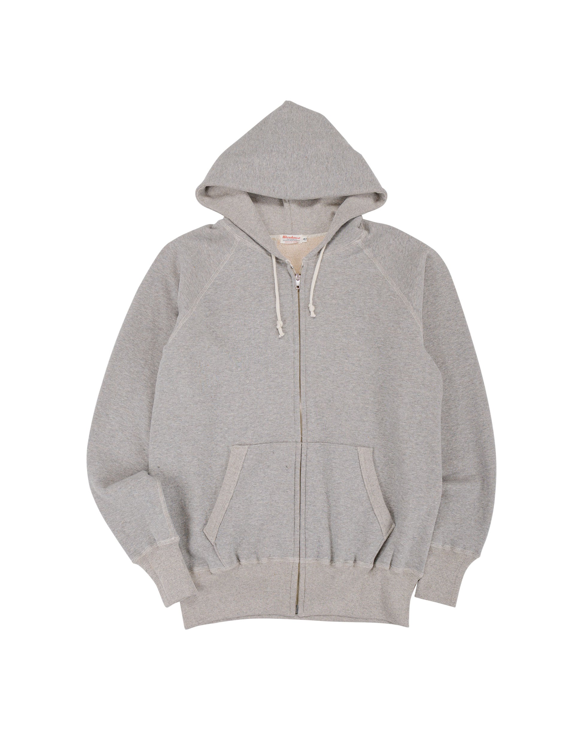 lost & found Warehouse Warehouse Lot. 496 Raglan Freedom Full Zip Hood Heather Gray