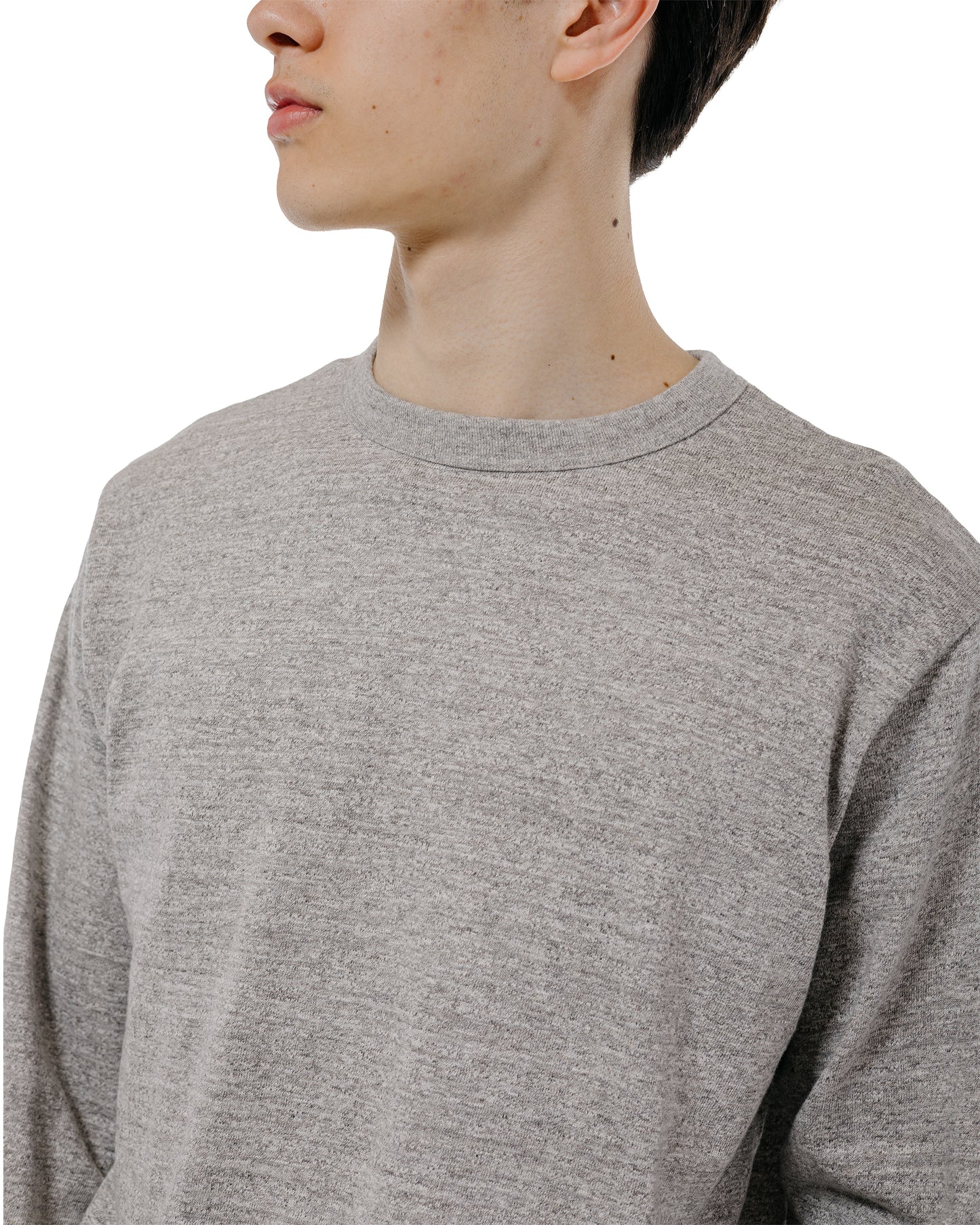 lost & found Warehouse Warehouse Lot. 5906 Long Sleeve Crew Neck T-Shirt Heather Gray