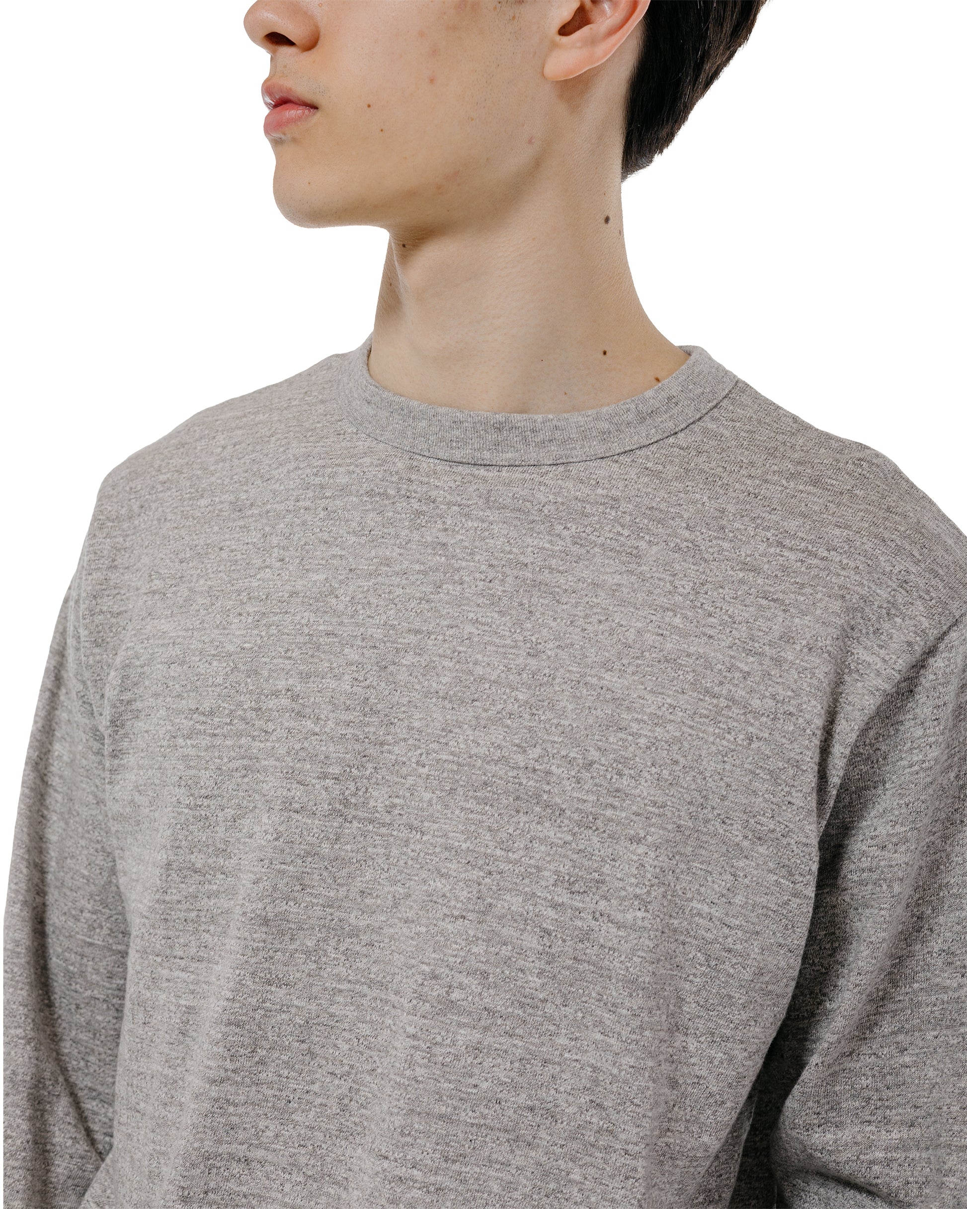 lost & found Warehouse Warehouse Lot. 5906 Long Sleeve Crew Neck T-Shirt Heather Gray