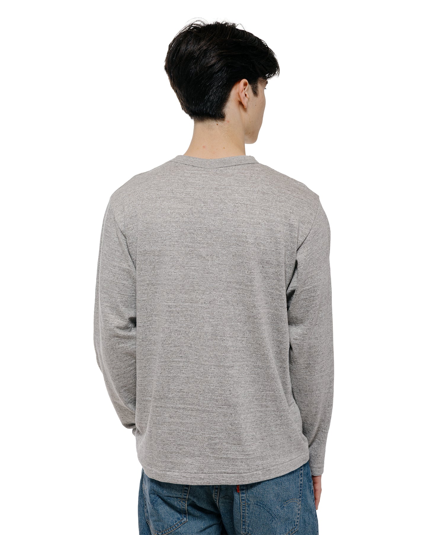 lost & found Warehouse Warehouse Lot. 5906 Long Sleeve Crew Neck T-Shirt Heather Gray