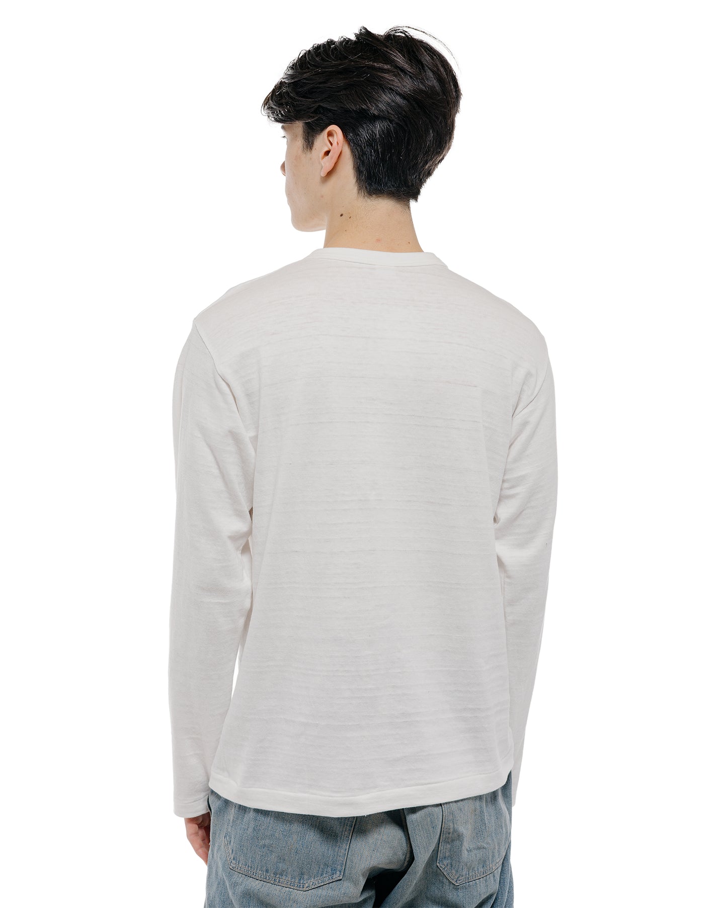 lost & found Warehouse Warehouse Lot. 5906 Long Sleeve Crew Neck T-Shirt Off White