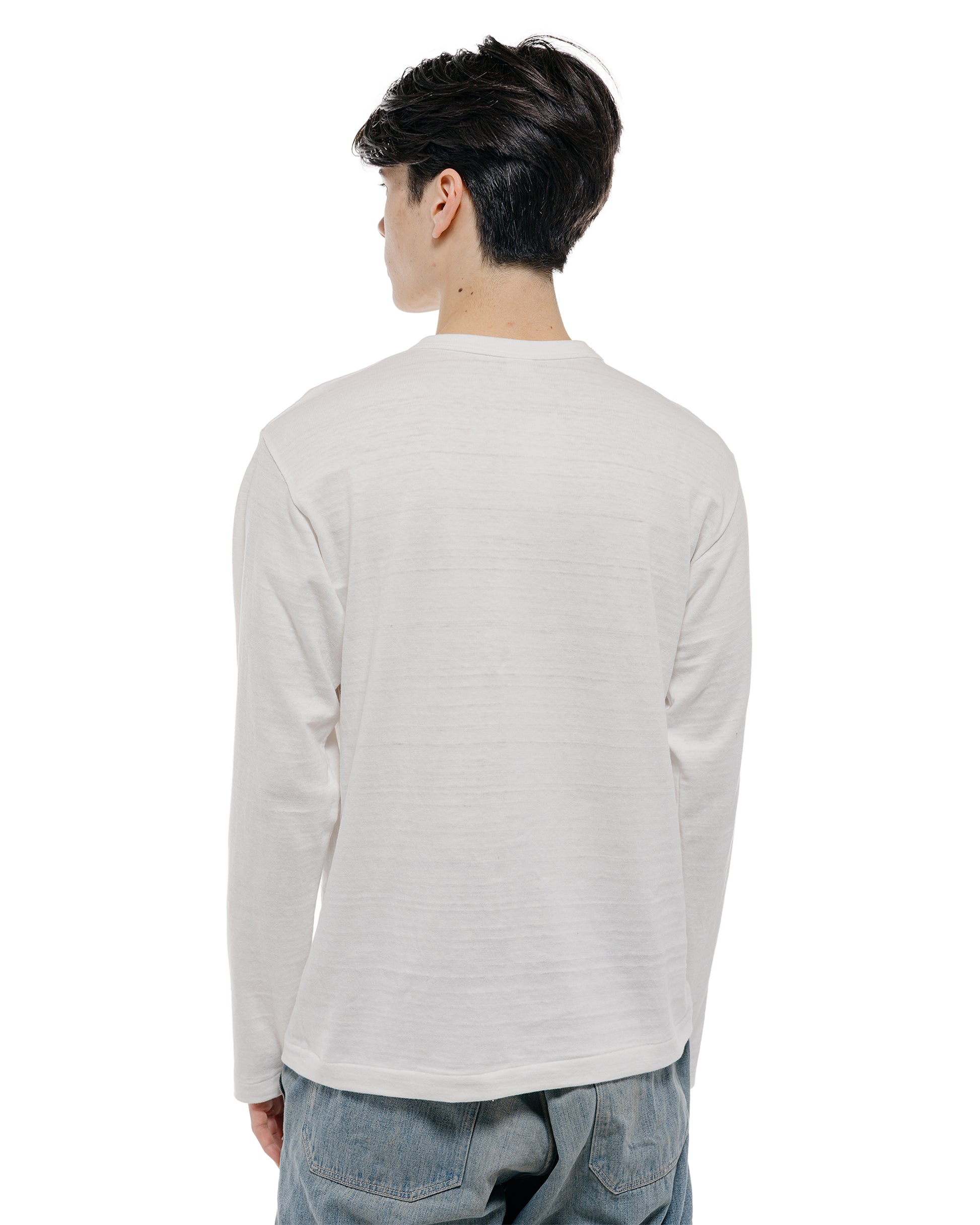 lost & found Warehouse Warehouse Lot. 5906 Long Sleeve Crew Neck T-Shirt Off White