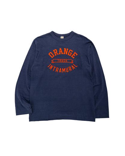 Warehouse Lot. 5906 Long Sleeve Crew Neck T-Shirt Orange Navy