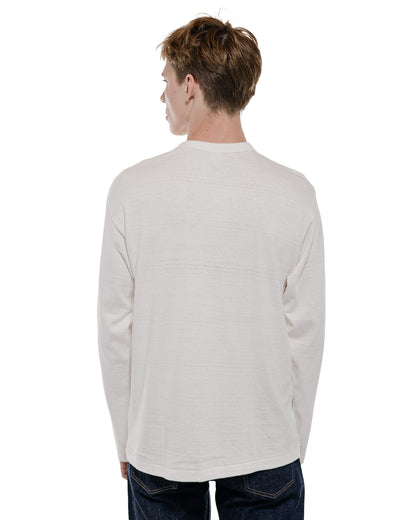 Warehouse Lot. 5906 Long Sleeve Crew Neck T-Shirt Orange Off White