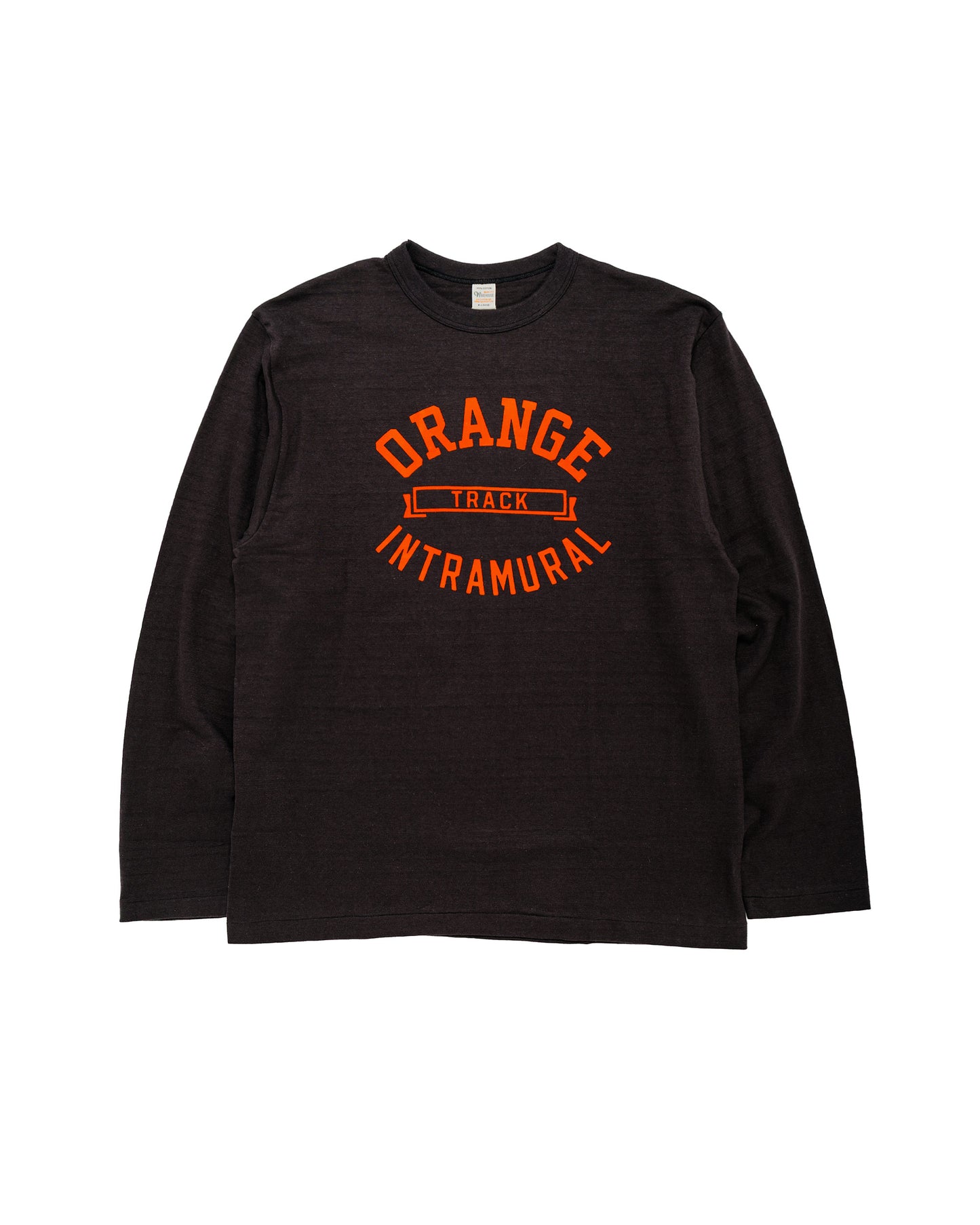 Warehouse Lot. 5906 Long Sleeve Crew Neck T-Shirt Orange Sumikuro