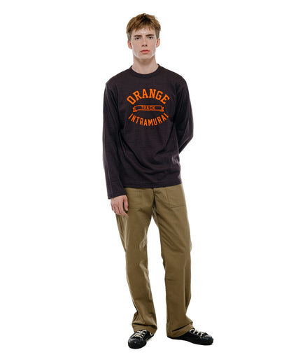 Warehouse Lot. 5906 Long Sleeve Crew Neck T-Shirt Orange Sumikuro