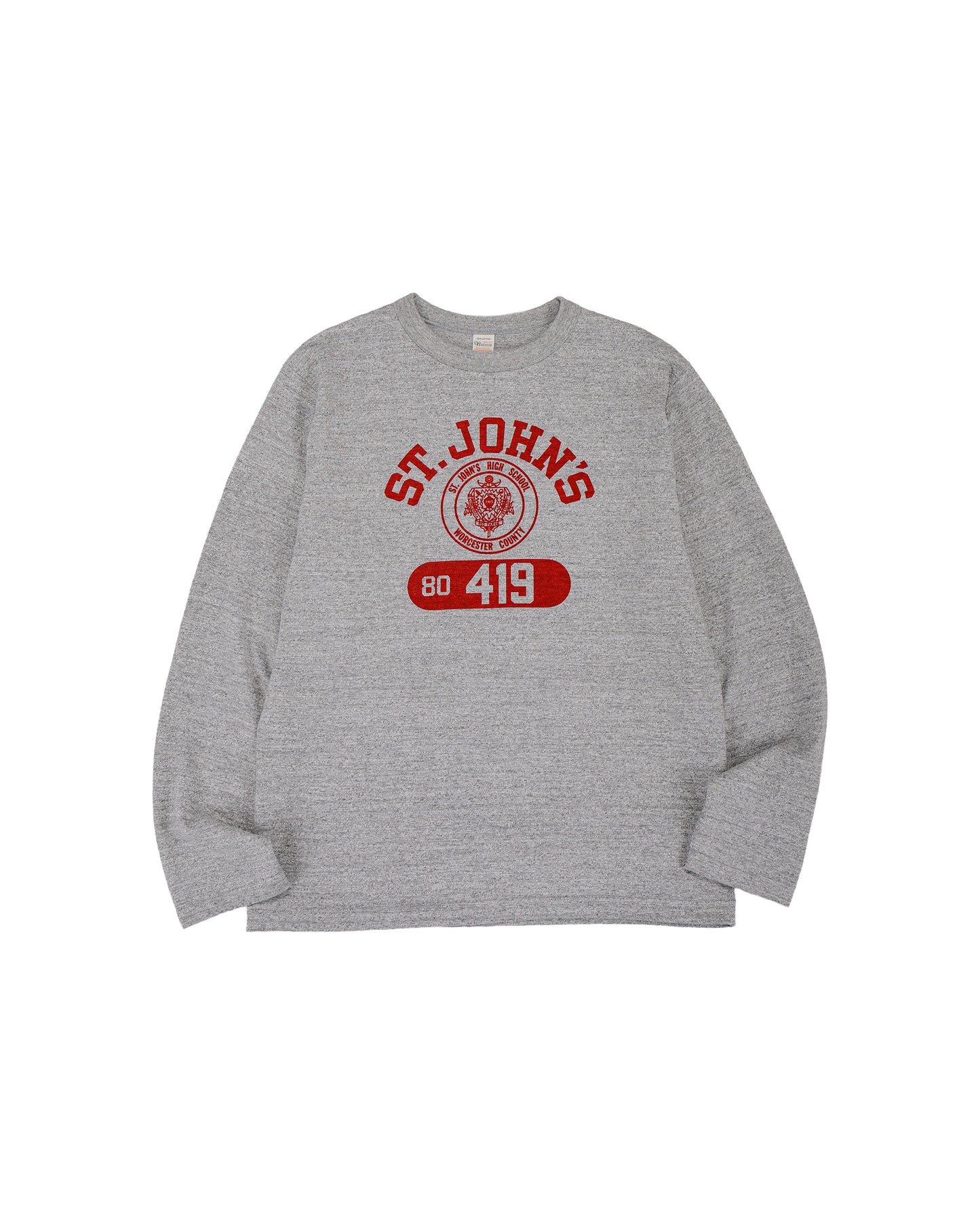 lost & found Warehouse Warehouse Lot. 5906 Long Sleeve Crew Neck T-Shirt St. Johns Heather Gray