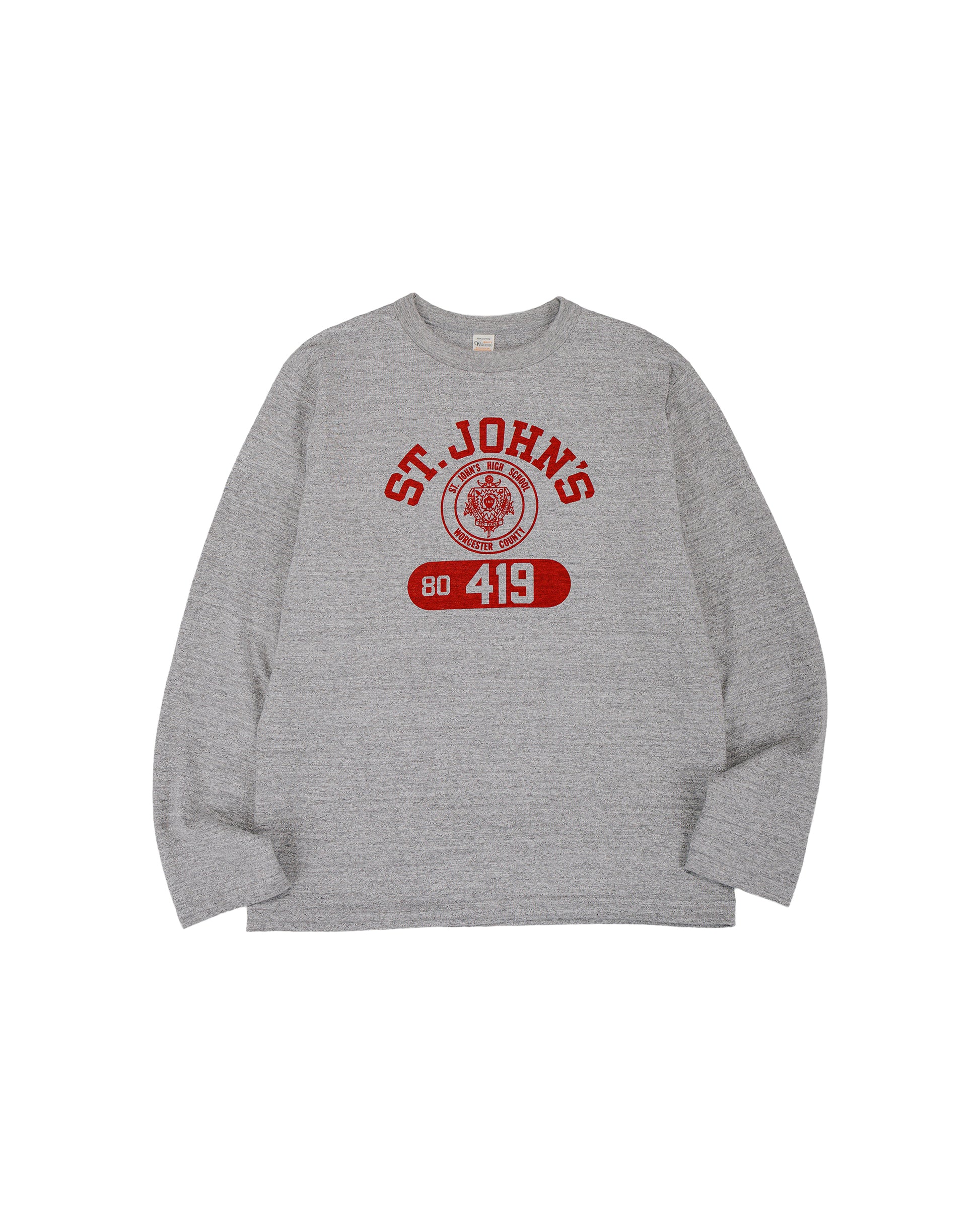 lost & found Warehouse Warehouse Lot. 5906 Long Sleeve Crew Neck T-Shirt St. Johns Heather Gray