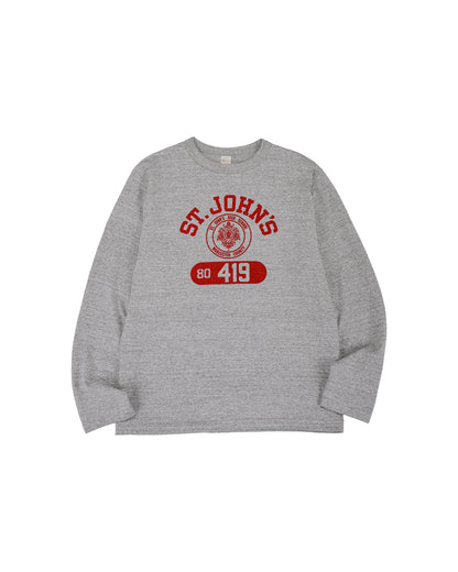 lost & found Warehouse Warehouse Lot. 5906 Long Sleeve Crew Neck T-Shirt St. Johns Heather Gray